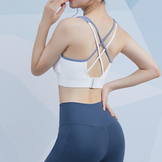 聚拢定型后背扣瑜伽服背心运动跑步防震训练防下垂健身外穿 商品图2