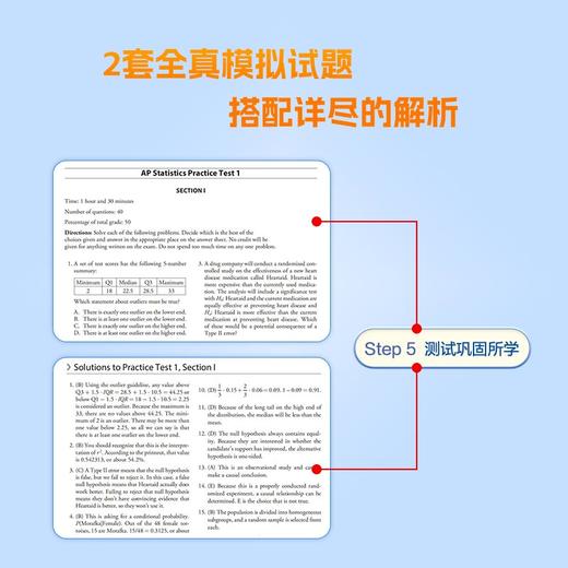 【新东方】AP统计学 5分制胜 AP考试Statistics统计学学习复习考试 美国留学大学预科考试 麦格劳AP系列 商品图3