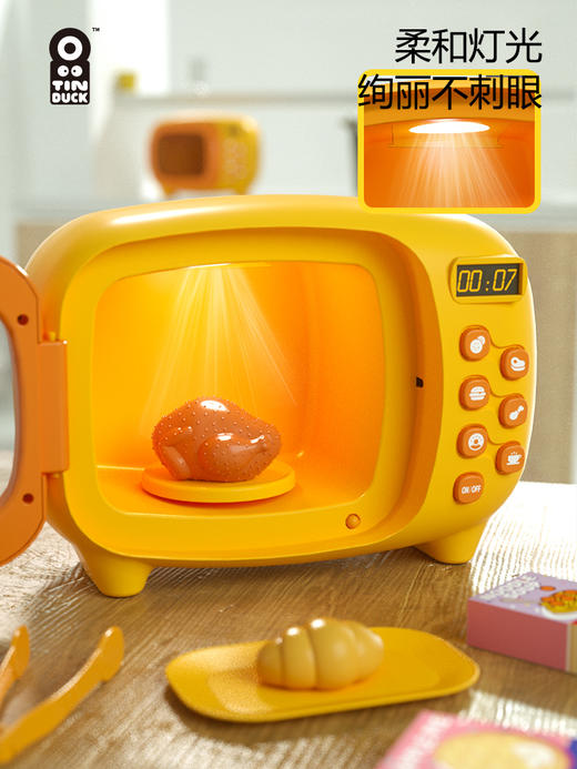 tinduck 儿童微波炉玩具仿真真实做饭过家家厨房全套 D3092 商品图1