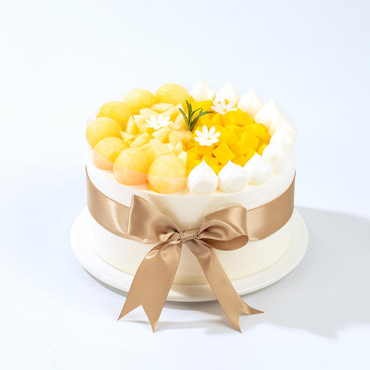 【香草芒果双拼冰淇淋】香草与芒果的清新组合，一次享双倍沁甜滋味（赣州幸福西饼蛋糕Y） 商品图1