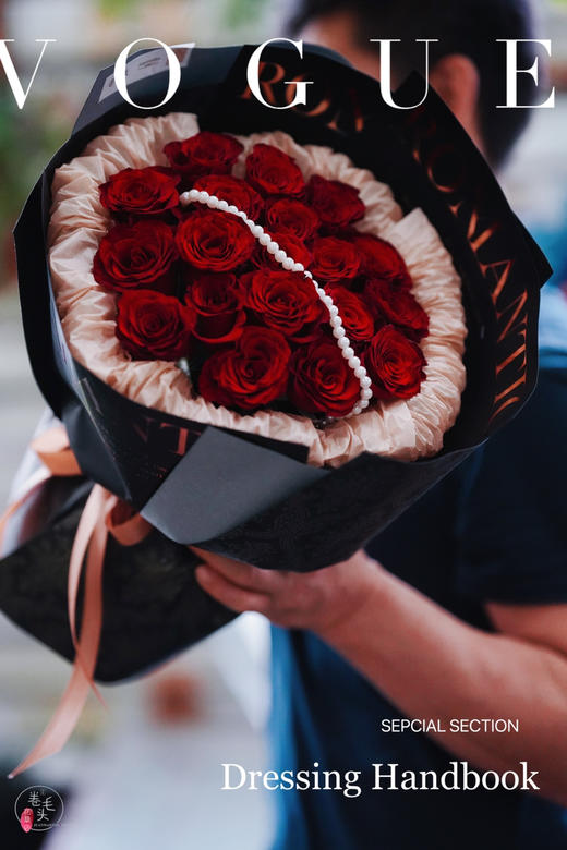 【2023.520】19枝高原红 红玫瑰花束229 商品图0