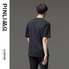 PINLI品立夏季新款烫钻短袖T恤男士休闲纯棉体恤BG231111086 商品缩略图4