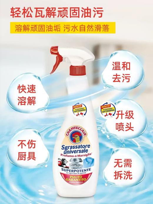 大公鸡管家多功能油污净(红色马赛) 600ml 商品图1