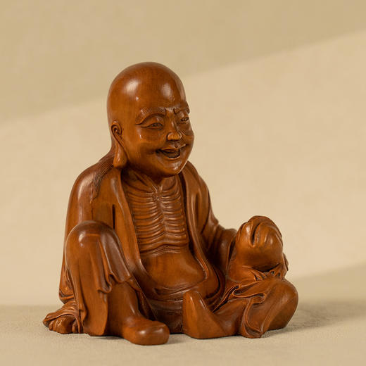 清 黄杨木雕刘海戏金蟾 商品图4