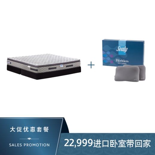 Sealy丝涟套餐 铭臻床垫 赠嘉逸记忆棉凝胶枕一对 商品图0