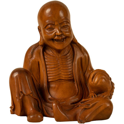 清 黄杨木雕刘海戏金蟾 商品图5