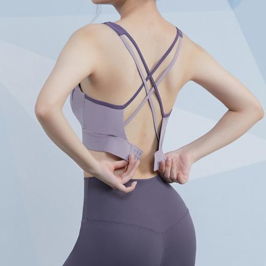 聚拢定型后背扣瑜伽服背心运动跑步防震训练防下垂健身外穿 商品图0