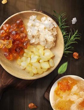 云南野生一级 桃胶 皂角 雪燕 组合 人工修剪 好泡发 胶质丰富