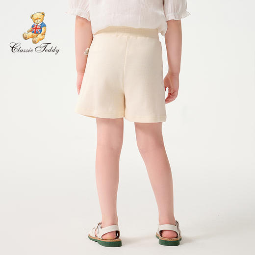 【90-130】女童夏款轻薄五分短裤裤子精典泰迪 商品图6