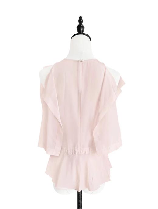 TYNVIE 抽绳设计挖肩无袖上衣 - 浅粉色 商品图6