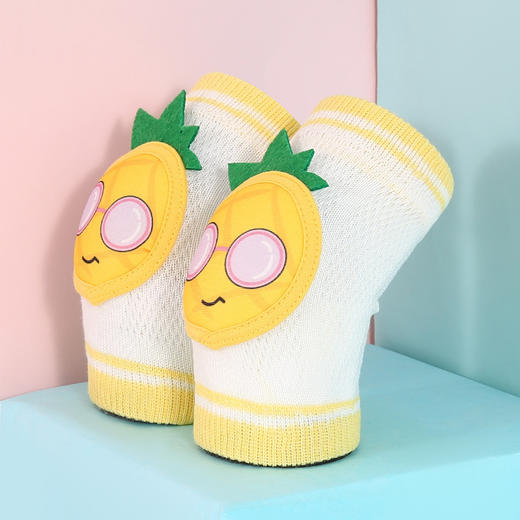 两双任选【卡通动物系列！专注0-3岁护膝】夏季新品婴儿护膝，透气网格设计，松紧弹性好，久爬不累，胖瘦不勒腿，无荧光剂无异味不掉色，新款儿童学步护膝爬行，宝宝松口长筒袜套-QQ 商品图8