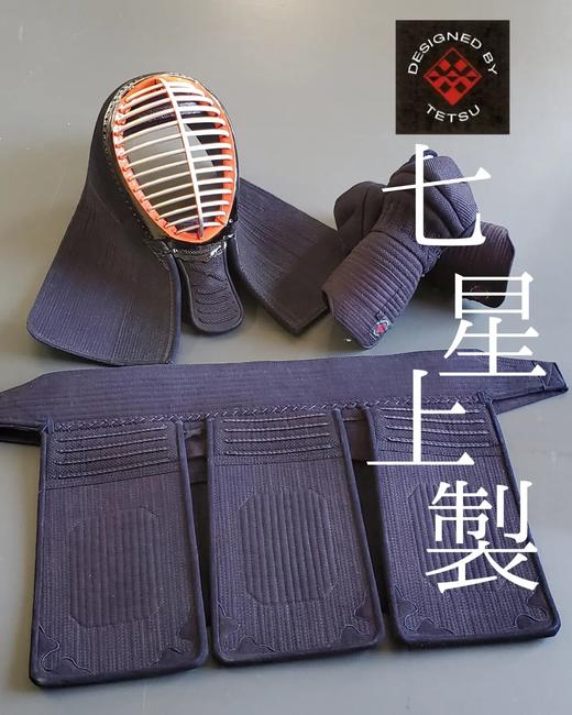 【七星 Designed by TETSU】8mm刺織刺地型 上製 日本制 剑道防具 套装 商品图0