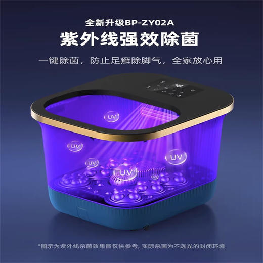 德国蓝宝足浴盆加热恒温泡脚桶洗脚盆电动按摩全自动足浴深桶过小腿 商品图2