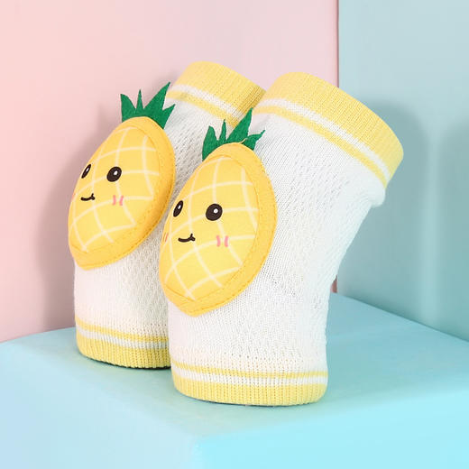 两双任选【卡通动物系列！专注0-3岁护膝】夏季新品婴儿护膝，透气网格设计，松紧弹性好，久爬不累，胖瘦不勒腿，无荧光剂无异味不掉色，新款儿童学步护膝爬行，宝宝松口长筒袜套-QQ 商品图9