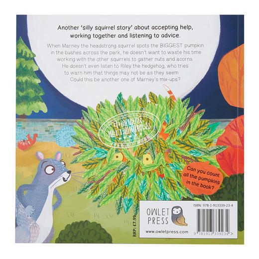 【中商原版】Marney's Pumpkin Mix-Up 傻松鼠的故事2 南瓜的故事 儿童故事绘本 英文原版进口图书 动物主题图画书 万圣节童书 商品图1