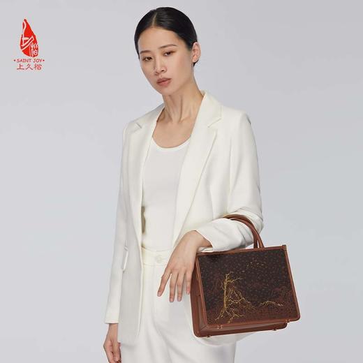 SAINTJOY/上久楷 宋锦女式拎包  松雁金山来 BWW22A0602 商品图1