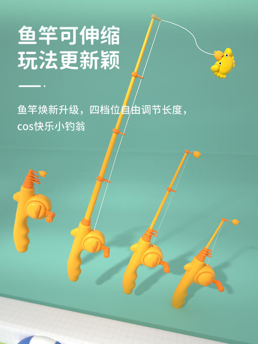 tinduck 儿童钓鱼玩具套装益智磁性早教宝宝智力开发1-3岁生日礼物 商品图3