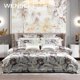 万事利真丝床品四件套-花信年华