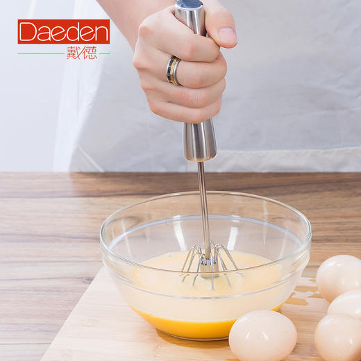 德国戴德18/10 不锈钢半自动打蛋器家用小型手动搅拌烘焙奶油黄油打发棒 商品图3
