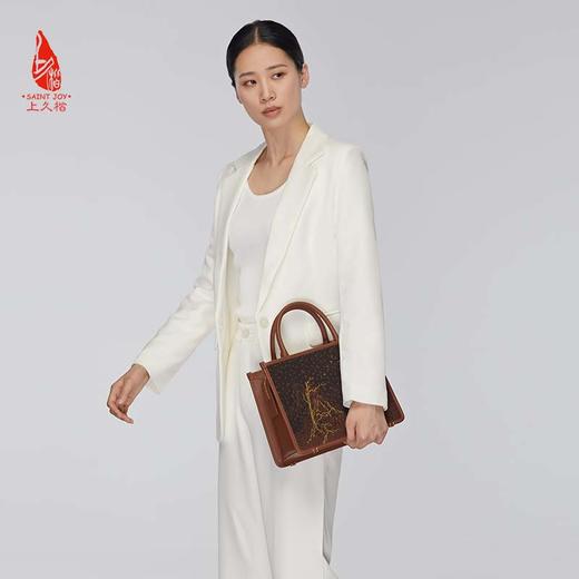 SAINTJOY/上久楷 宋锦女式拎包  松雁金山来 BWW22A0602 商品图4
