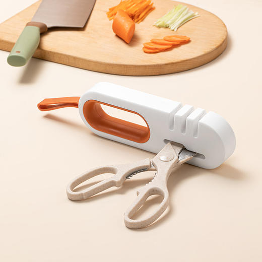 【日用百货】-四合一刀剪可用多功能防滑厨房磨刀石 商品图1