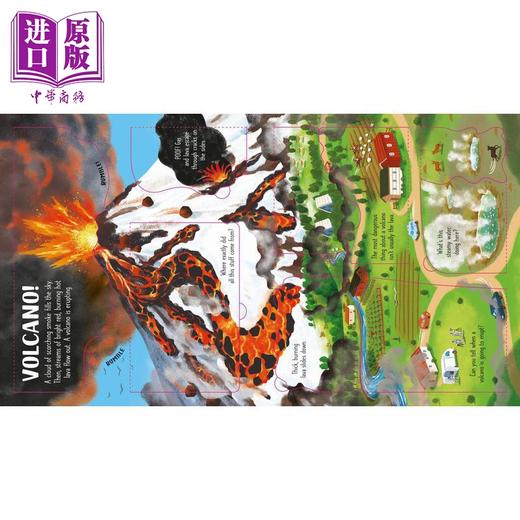 【中商原版】Look Inside Volcanoes and Earthquakes尤斯伯恩看里面:火山与地震 英文原版进口图书儿童科普绘本知识百科图书 商品图4