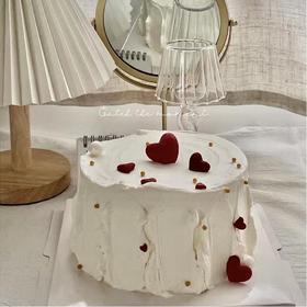 韩系心型氛围蛋糕 | 昔果