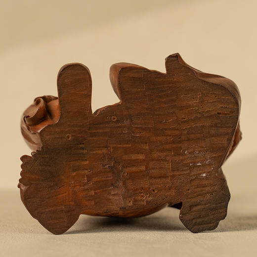 清 黄杨木雕刘海戏金蟾 商品图3