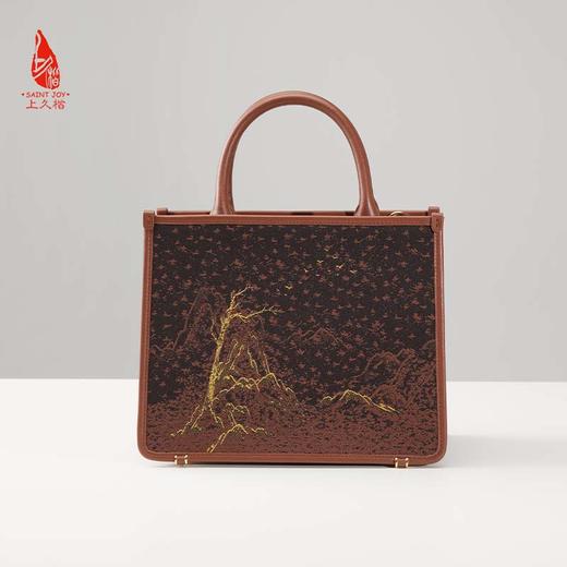 SAINTJOY/上久楷 宋锦女式拎包  松雁金山来 BWW22A0602 商品图11
