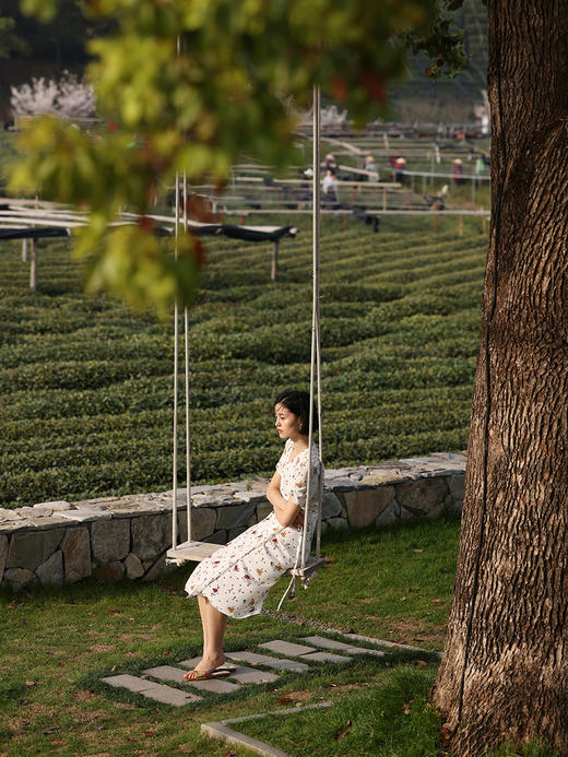 （小眠专属）HeyDress原创波斯菊印花裹身连衣裙女夏季收腰设计感气质碎花裙子 商品图2