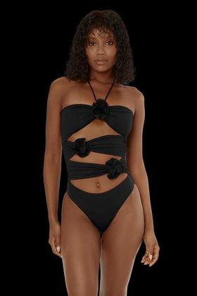 Maygel Coronel  - Trinitaria One Piece - Black - 连体泳衣 - 黑色