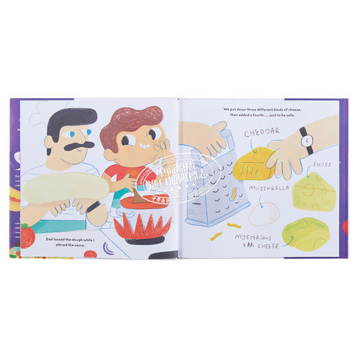 【中商原版】Andy J. Pizza 比萨饼上的馅料 A Pizza with Everything on It 父亲节礼物书 英文原版进口儿童故事绘本 5岁以上 商品图4