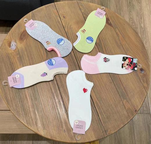 【阪织屋】B4F | 肌棉刺绣透气低筒袜 商品图0