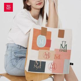 大都会艺术博物馆logo系列 小清新印花帆布包单肩包