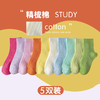 「5双装！数款可选」儿童袜子夏季薄款中筒袜纯色网眼男女童中大童宝宝婴儿棉袜童装 商品缩略图2