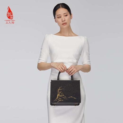 SAINTJOY/上久楷 宋锦女式拎包  松雁金山来 BWW22A0602 商品图6