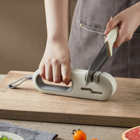 【日用百货】-四合一刀剪可用多功能防滑厨房磨刀石