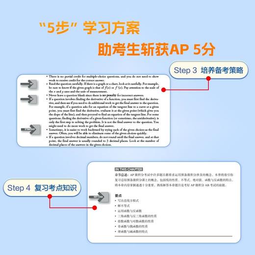 【新东方】AP微积分AB 5分制胜 新东方AP教材 AP Calculus 出国攻读大学课程 AP考试 商品图2