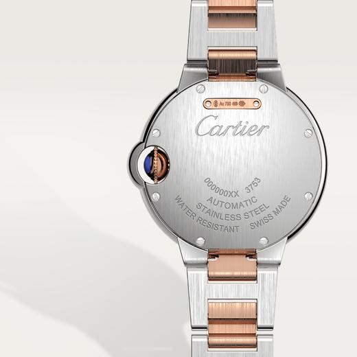 卡地亚 Cartier 蓝气球腕表 33毫米 玫瑰K金 - 精钢色 自动上链 W2BB0032 商品图2