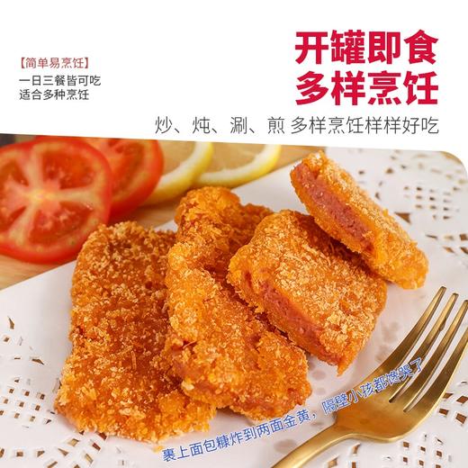 素莲素食午餐肉罐头200g植物蛋白火腿三明治纯素膳客传奇素肉素菜 商品图2