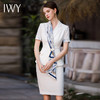 IWY/白色配丝巾职业西装套裙女夏季款气质上班时尚休闲高端名媛工作服CS1785 商品缩略图1