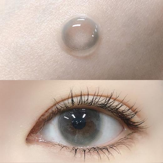 Mixmixx【浮生若梦】月抛 青灰色 氧气透明小气泡 商品图1