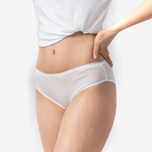 艾那美Anomeo  一次性女士纯棉内裤   免洗内裤女5条装 商品图5