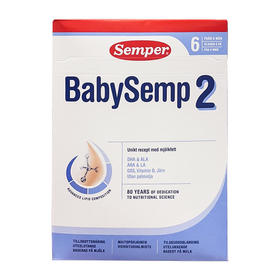 [瑞典]2022新版本森宝婴儿配方奶粉2段800克含DHA. Semper Baby Semp DHA 2 800g