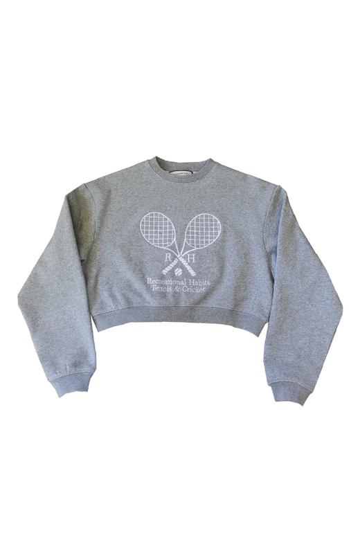 Recreational Habits Williams Cropped Crew- grey 女装 网球 上装  秋冬 商品图0