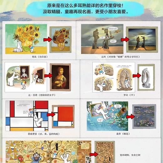 在时光美术馆遇见艺术大师全9册JST 5-10岁儿童美育启蒙绘本雕塑名画奇幻故事触摸艺术的奇妙旅程激发孩子艺术兴趣赠艺术手册绘画 商品图4