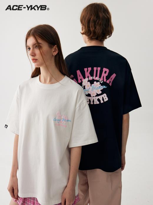 YKYB新款樱花系列浪漫印花T恤 商品图1