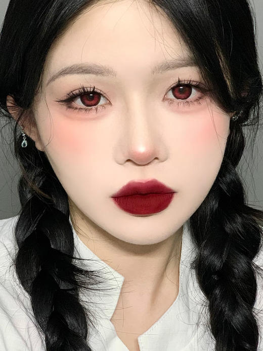 Toastnomi旗下 ·血泣玫瑰&水滴光晕｜14.5mm白狮参考着色中等直径 日抛 商品图12