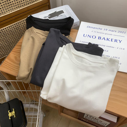 基础款丨【小飞袖】T恤女夏季宽松时髦显瘦百搭圆领短袖休闲上衣 商品图2