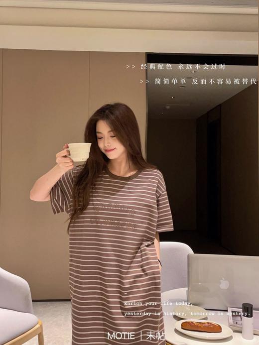 【应季好物】 纯棉条纹宅宅裙 商品图4